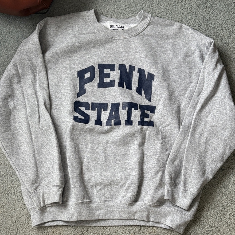 Gildan Gray Penn State Crewneck Sweater